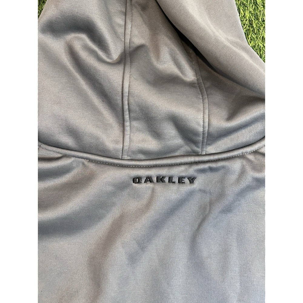 Oakley‎ Hoodie Mens Large Gray Hooded Pullover Surfer Streetwear Comfy - Picture 16 of 16